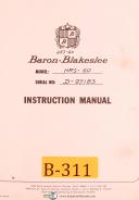 Baron Blakeslee-Baron Blakeslee HRS-60, Degreaer Instructions and Spare Parts List Manual 1976-HRS-HRS-60-MRW-NRS-01